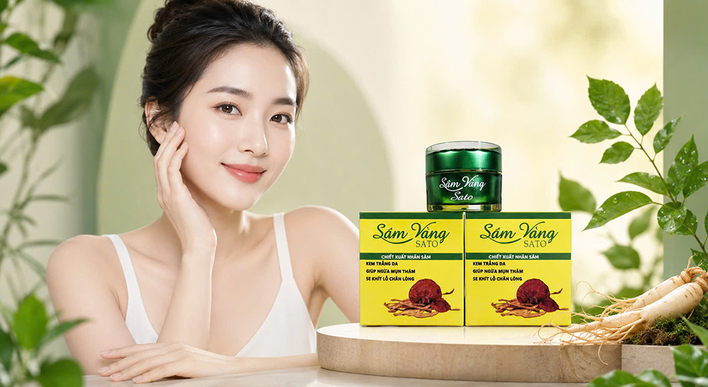Kem Trị Mụn Sâm Vàng Sato Thảo Dược – Giải Pháp Trị Mụn Hiệu Quả Cao Từ Thiên Nhiên