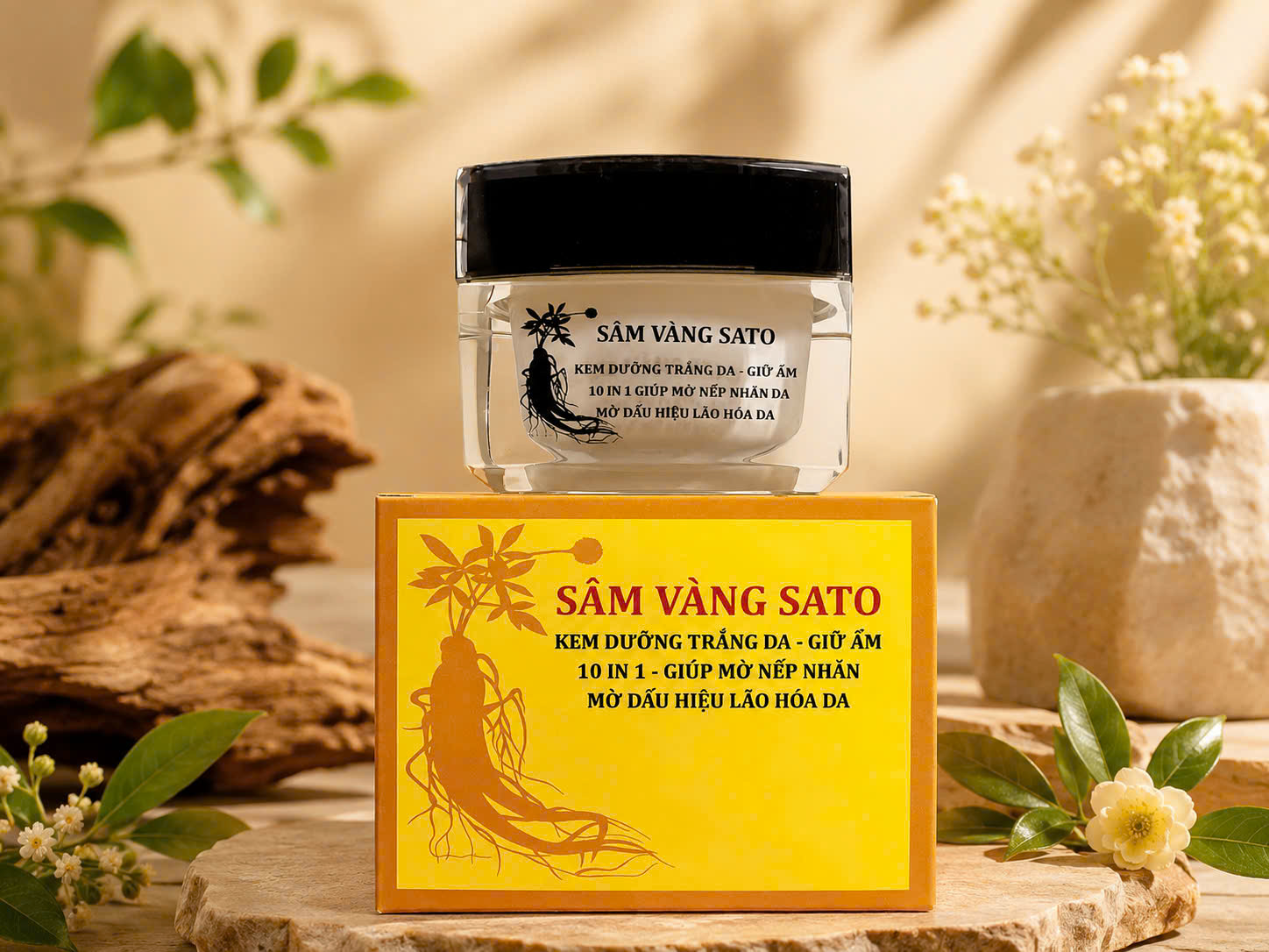 KEM DƯỠNG TRẮNG DA – GIỮ ẨM 10 IN 1 – GIÚP MỜ NẾP NHĂN, MỜ DẤU HIỆU LÃO HÓA DA